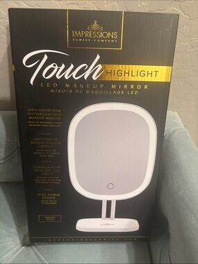 Impressions Touch Highlight LED Makeup Mirror White